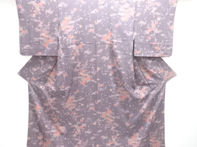 JAPANESE KIMONO / KOMON / FLORAL PLANTS